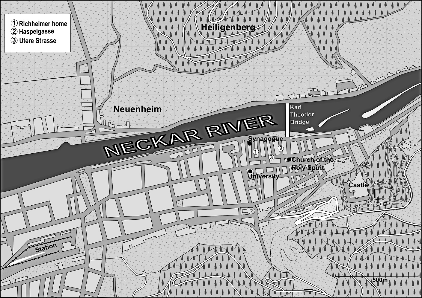 Heidelberg City’s Street Map